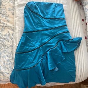 J. Dress Blue Satin Dress
